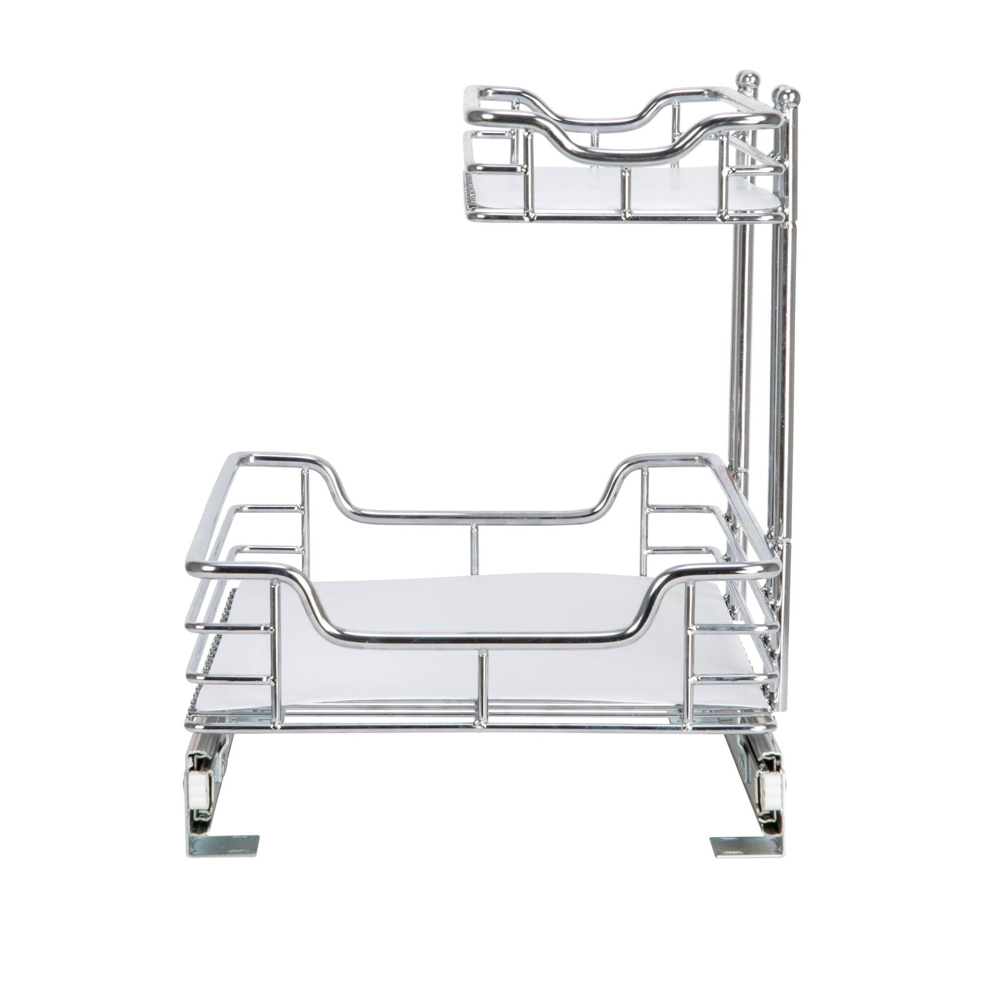 Household Essentials Glidez Lined 2-Tier Cabinet Organizer
